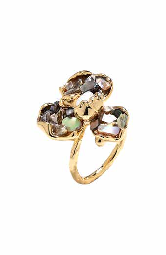 EYE CANDY LOS ANGELES Vida Flower Statement Ring