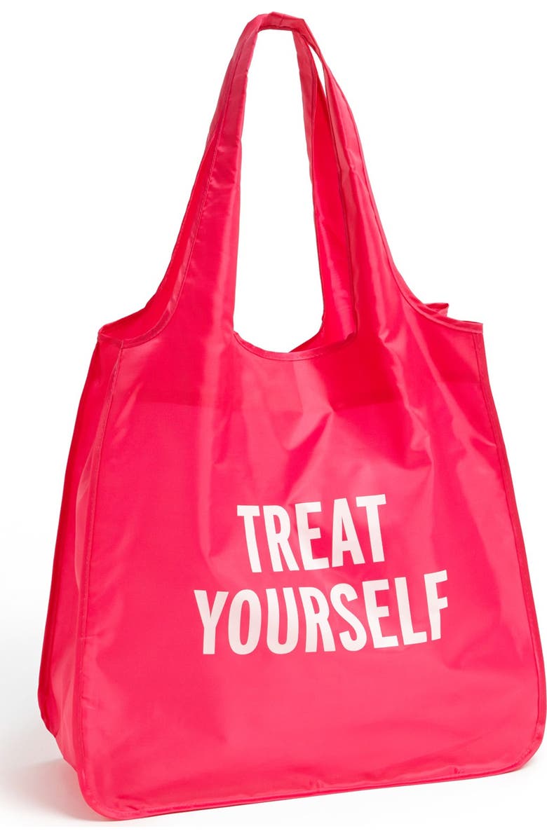 Kate Spade New York 'treat yourself' reusable shopping tote, Main, color,