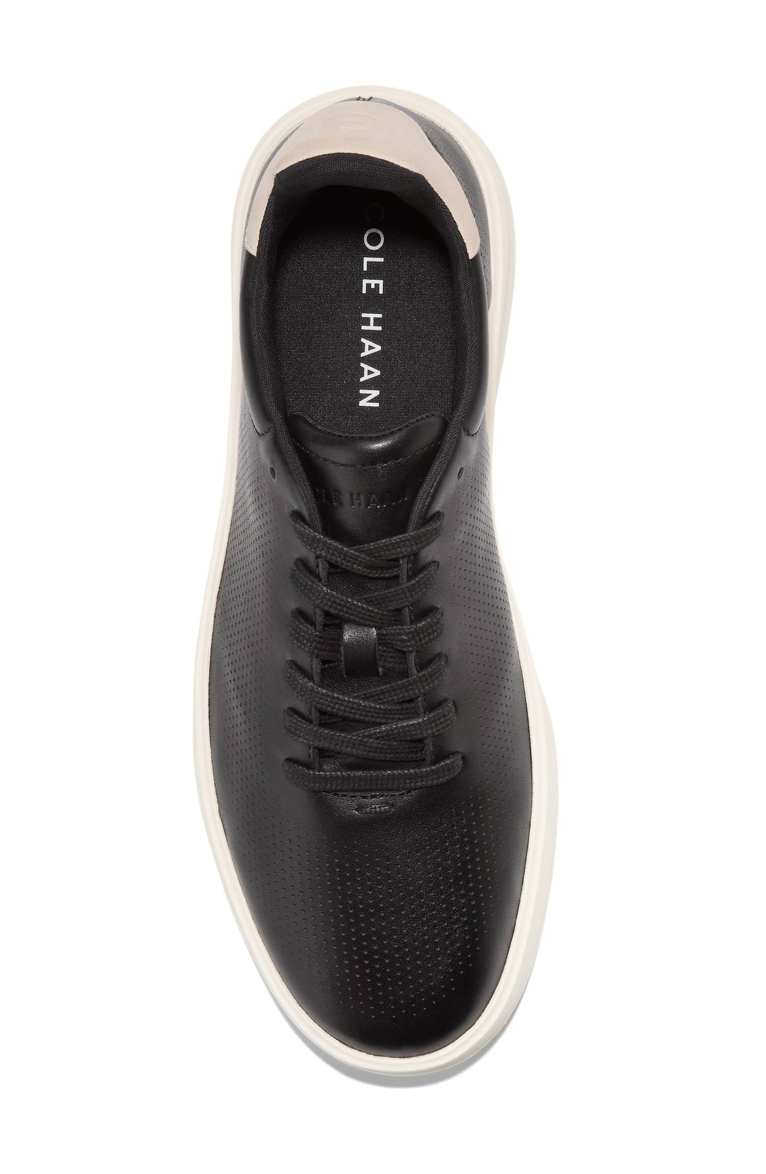Cole Haan Grand Crosscourt Daily Laser Sneaker, Alternate, color, Black / Ancient Scroll / Ivory