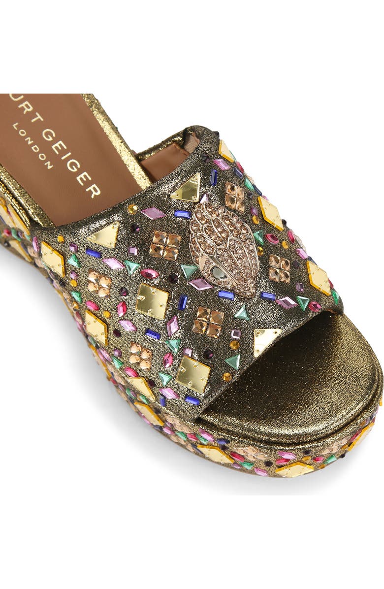Kurt Geiger London Kensington Lamé Platform Sandal, Alternate, color,