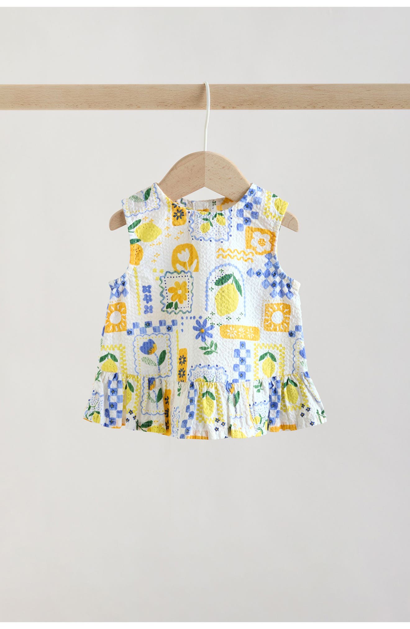 NEXT Kids' Tile Print Sleeveless Top & Pants — фото 8