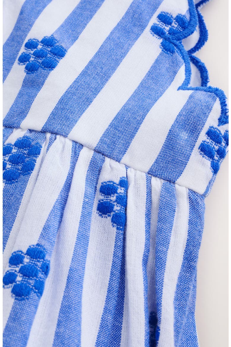 Kids' Stripe Frill Sundress, Alternate, color, BLUE