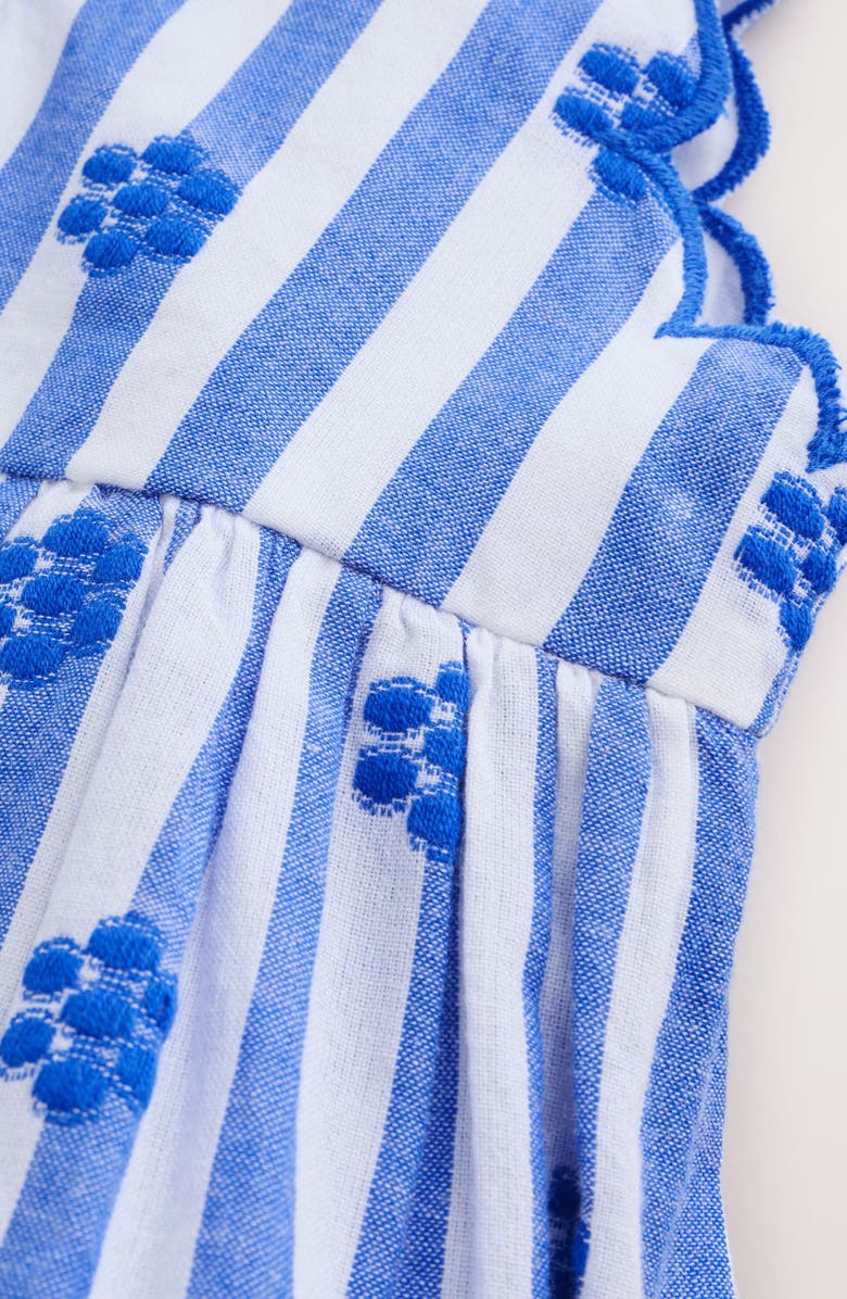 NEXT Kids' Stripe Frill Sundress, Alternate, color, Blue