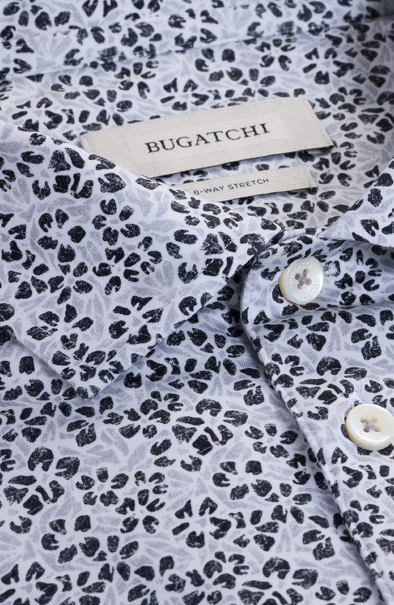 Bugatchi Victor OoohCotton<sup>®</sup> Floral Polo, Alternate, color, Black