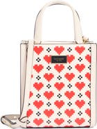 Kate Spade New York manhattan pixel hearts mini tote