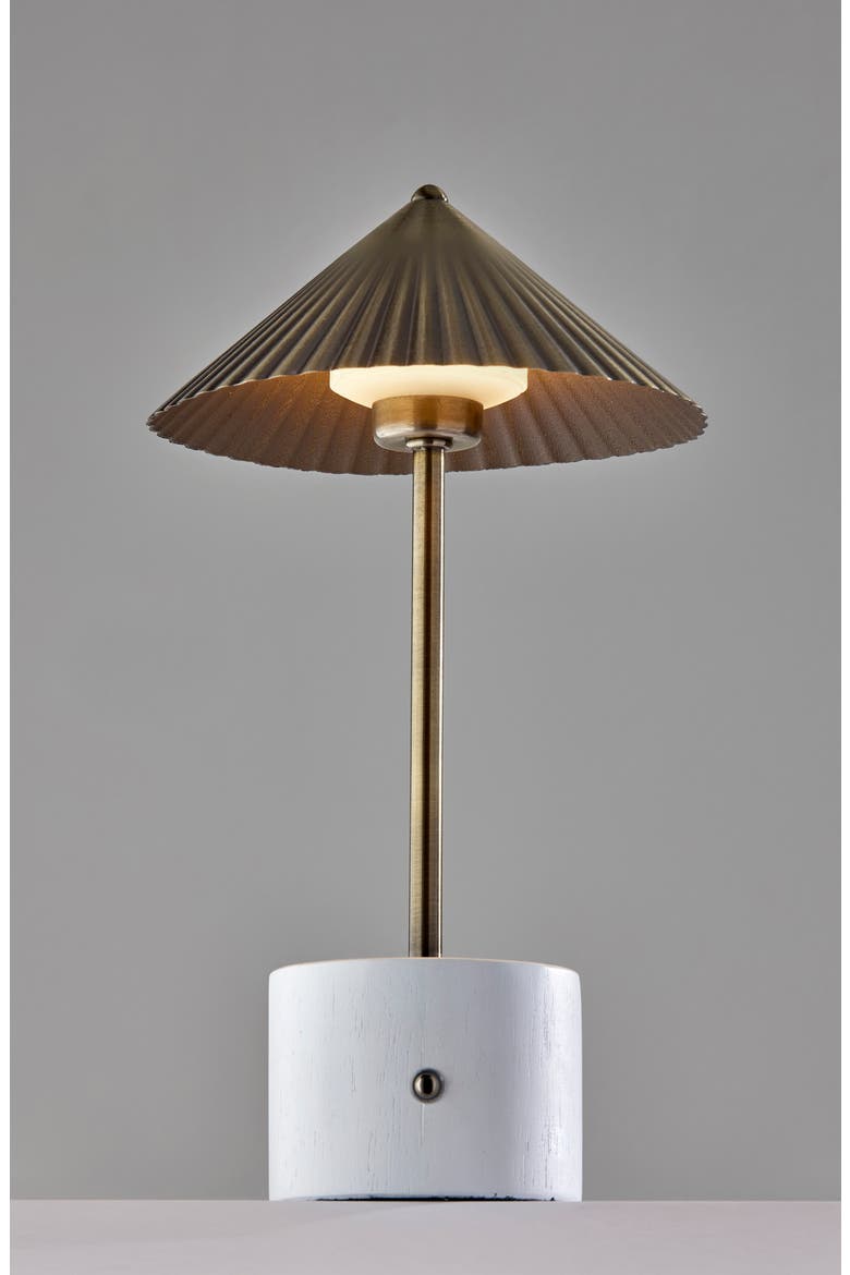 Mika Cordless LED Table Lamp, Alternate, color, ANTIQUE BRASS