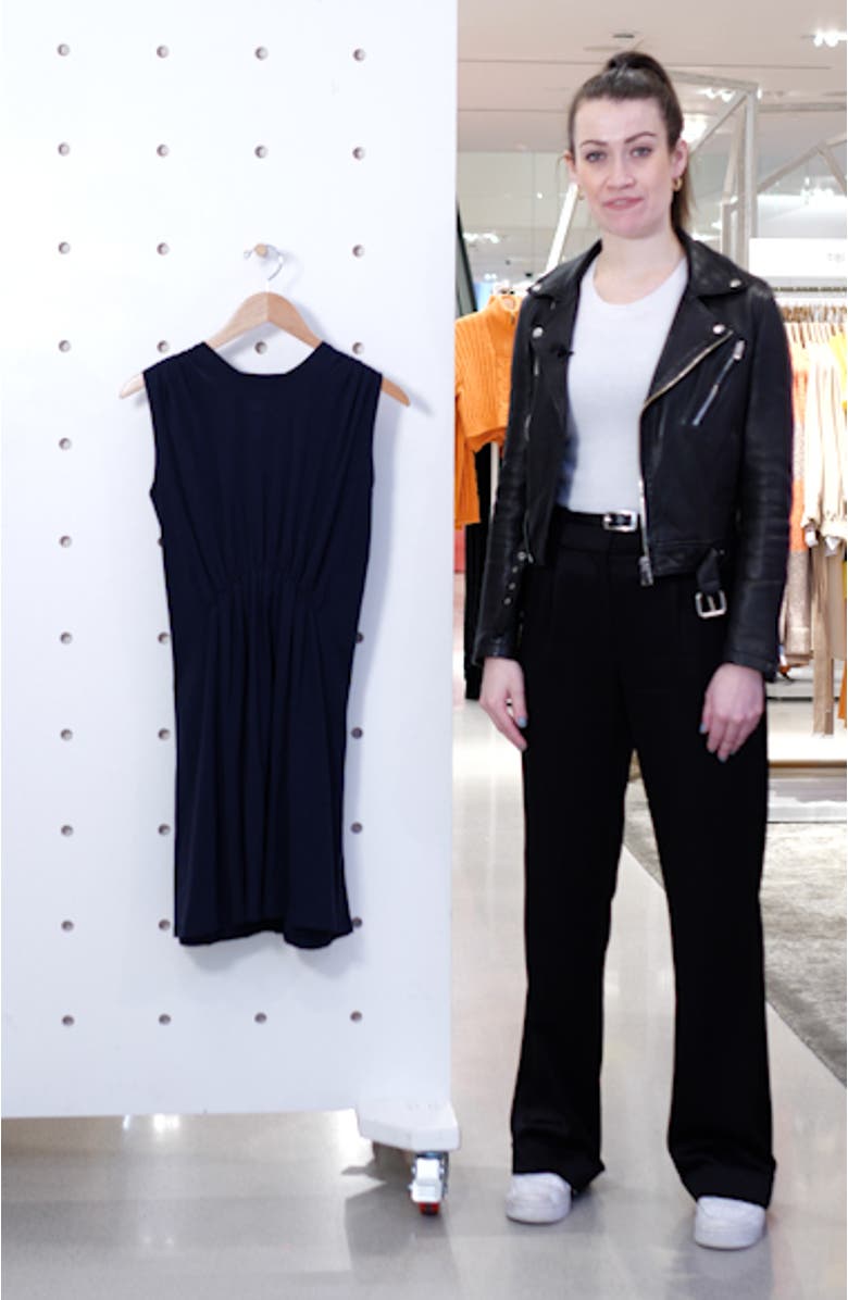 Gathered Waist A-Line Minidress, sales video thumbnail