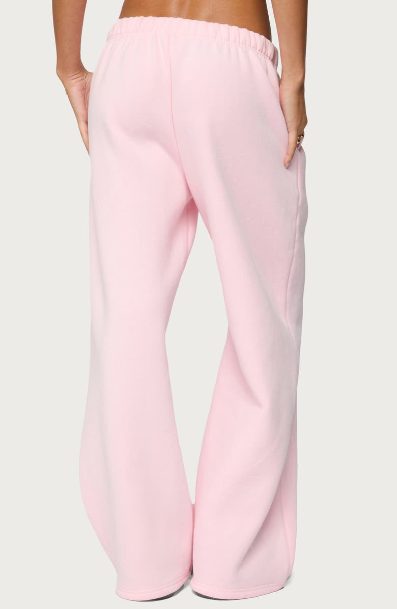 EDIKTED Love Edikted Wide Leg Sweatpants, Alternate, color, Light-Pink