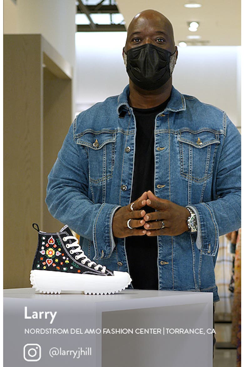 Chuck Taylor® All Star® Run Star Hike Embroidered High Top Platform Sneaker video