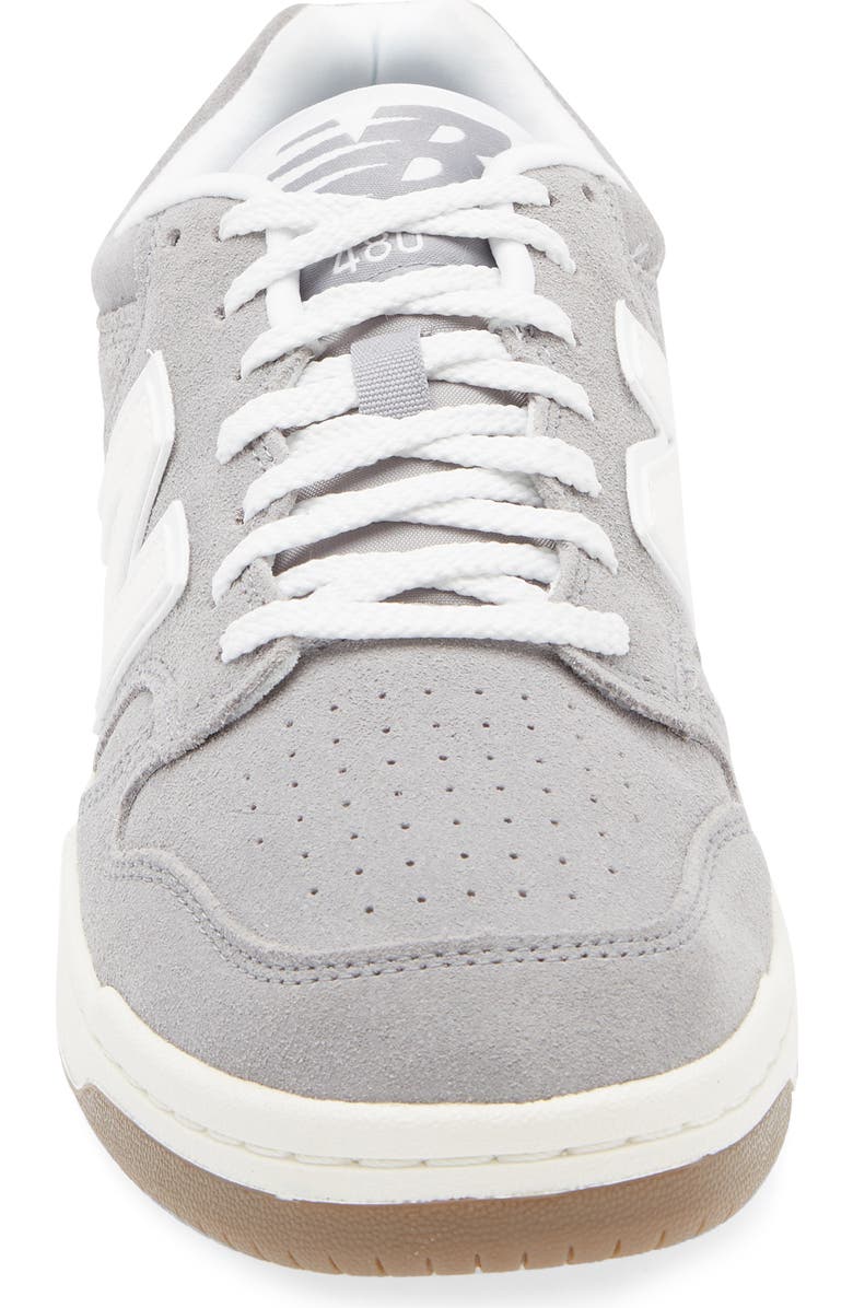 New Balance 480 Basketball Sneaker, Alternate, color, Slate Grey/ Sea Salt