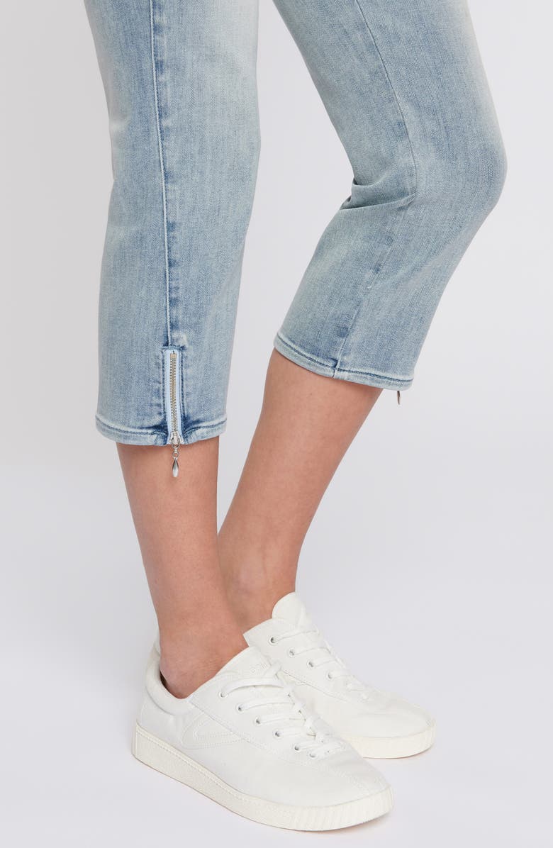 NYDJ Chloe Zip Hem Capri Jeans, Alternate, color,