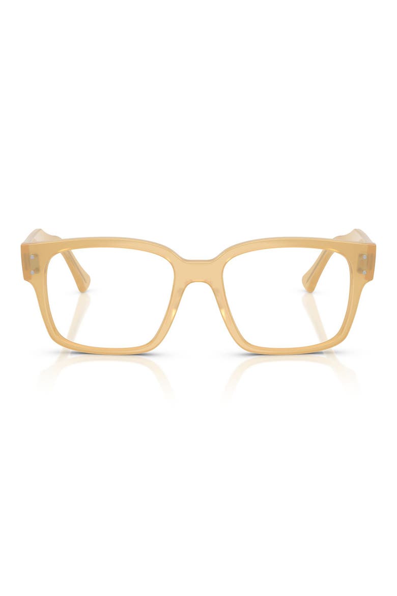 53mm Square Optical Glasses, Main, color, BEIGE