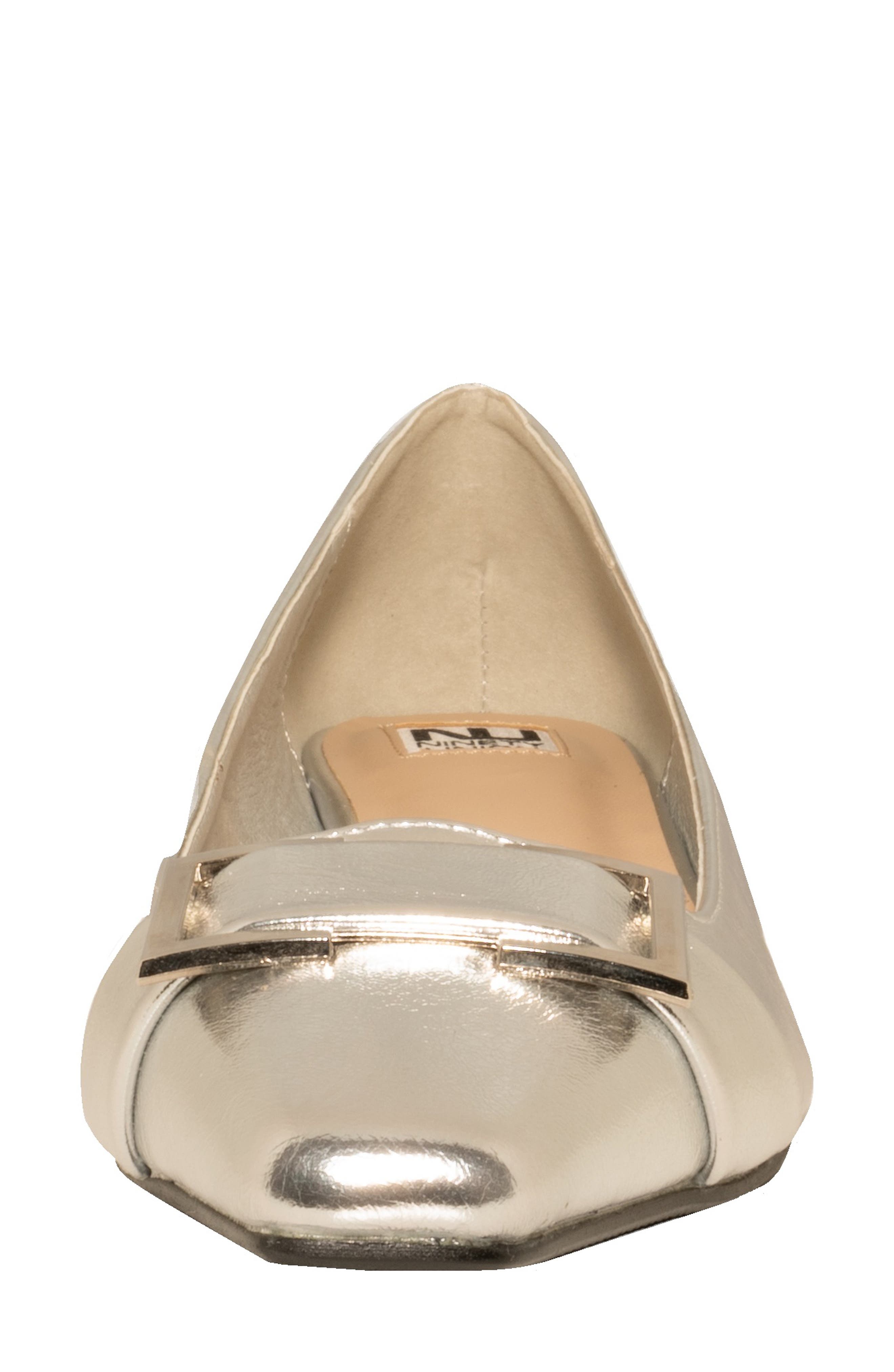 NINETY UNION Dove Buckle Flat, Alternate, color, Silver