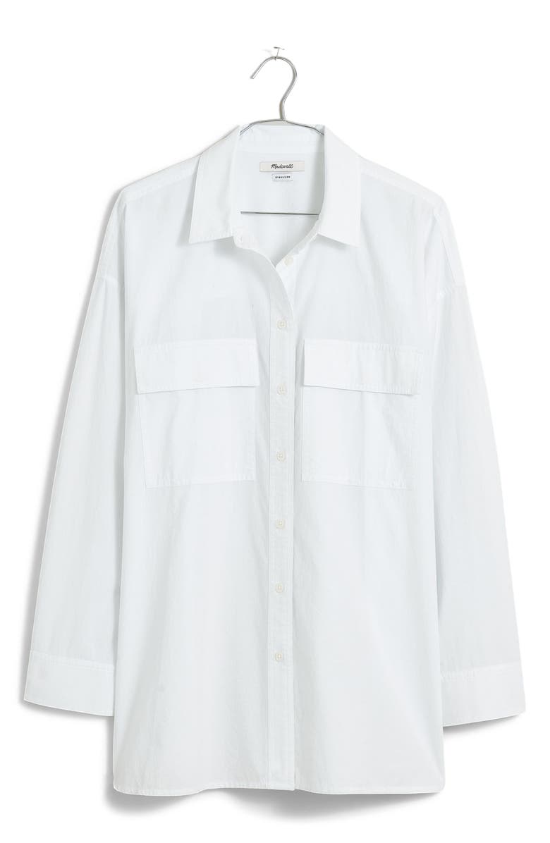 Madewell The Signature Poplin Oversize Button-Up Shirt, Alternate, color, 
