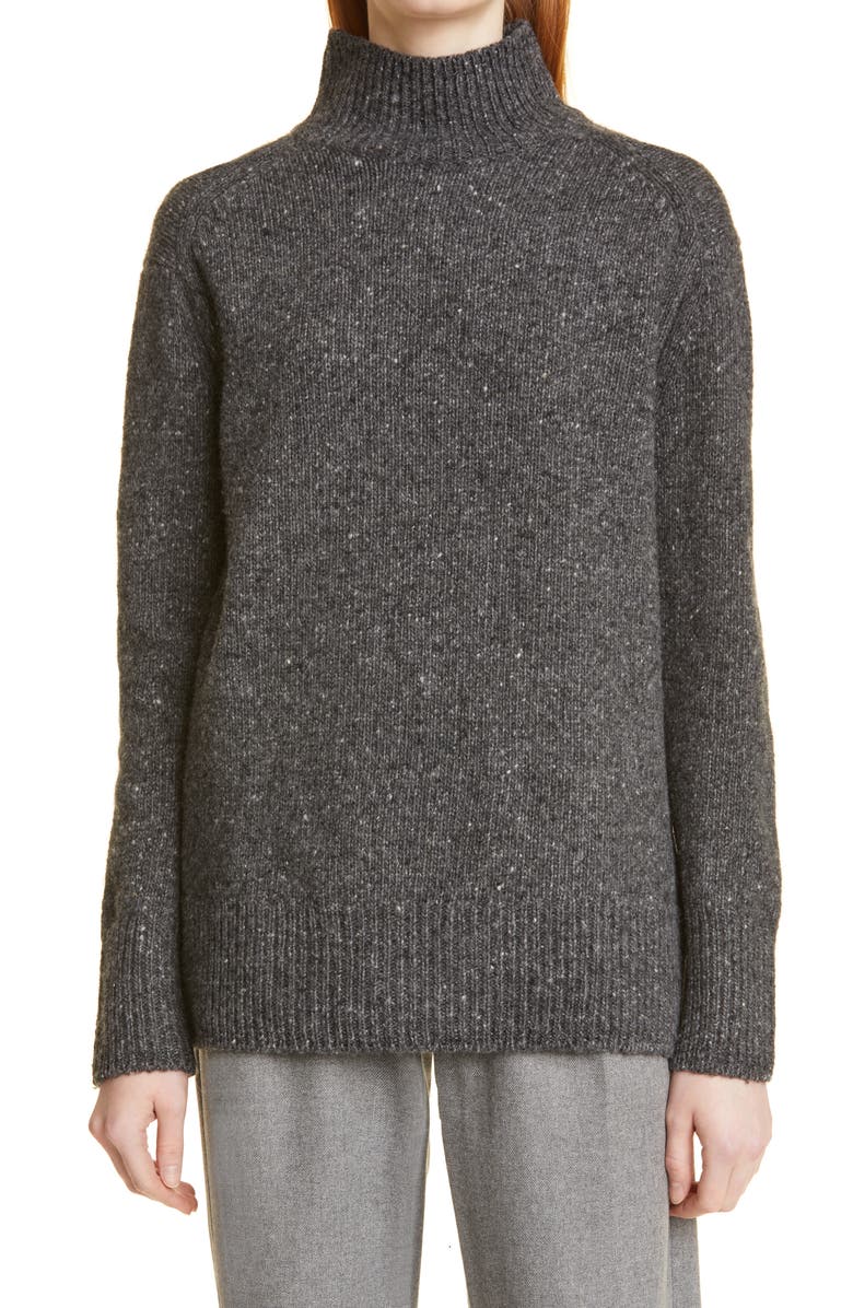 Vince Donegal Wool & Alpaca Blend Turtleneck Sweater, Main, color,