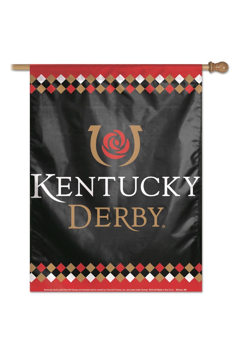 Kentucky Derby 28" x 40" Single-Sided Vertical Banner, Main, color, Black