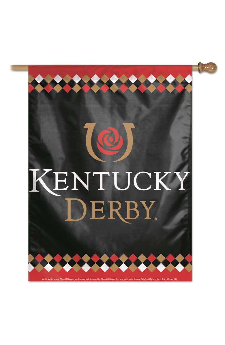 WINCRAFT Kentucky Derby 28" x 40" Single-Sided Vertical Banner, Main, color, Black