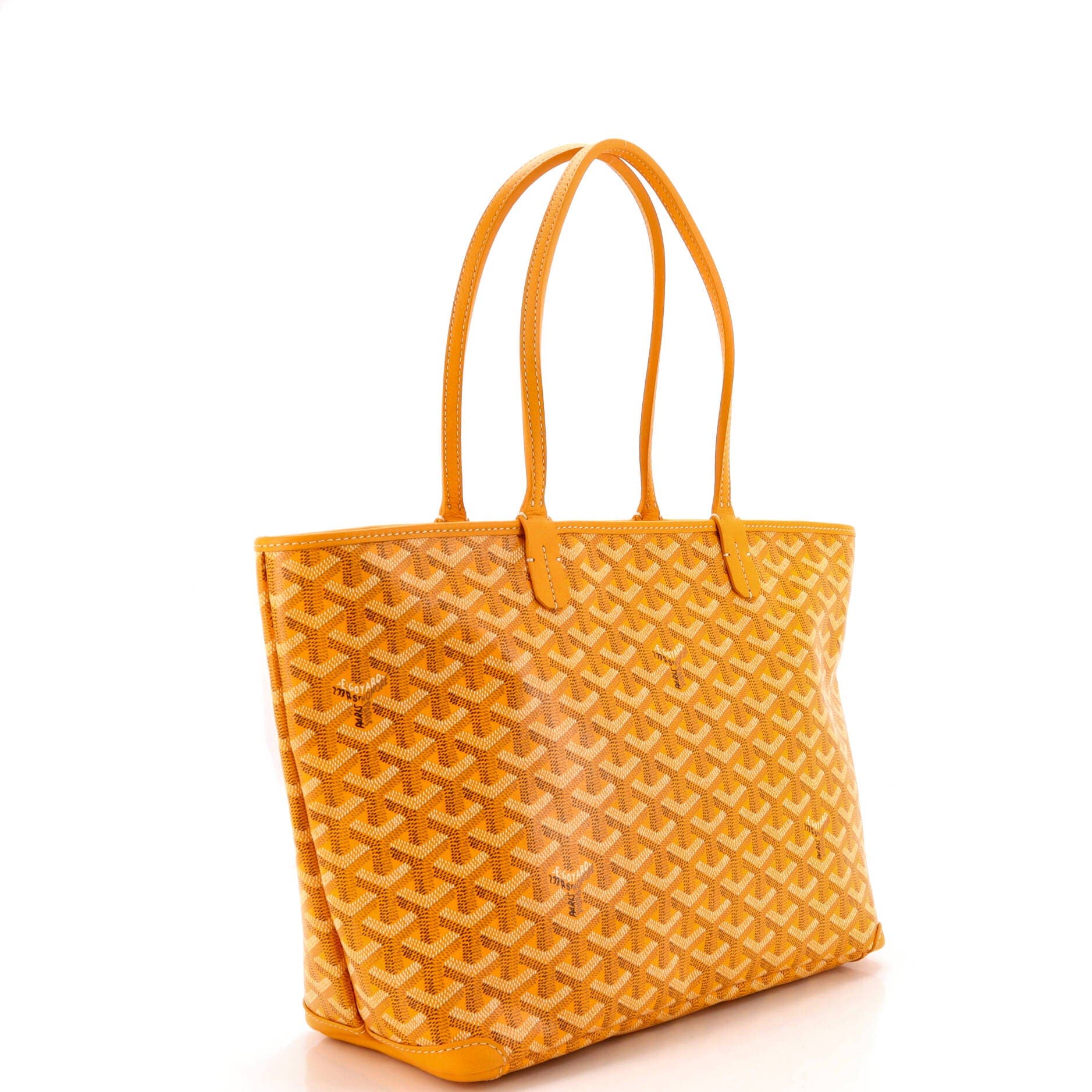 Pre-Owned Goyard Artois Tote Coated Canvas PM, Alternate, color, Yellow
