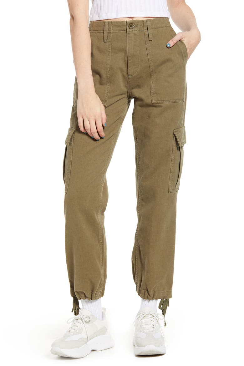 Authentic Twill Cargo Pants, Main, color, OLIVE