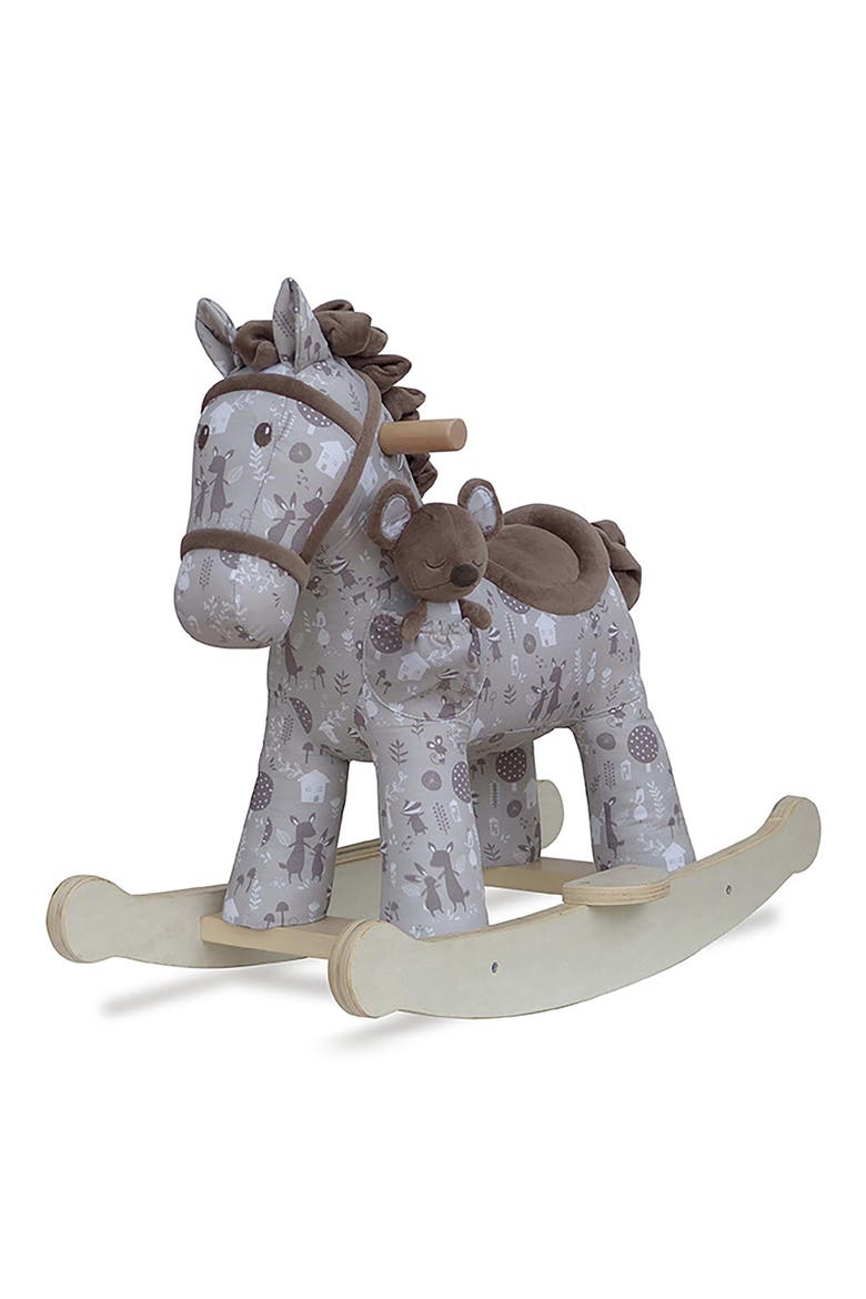 Biscuit & Skip Rocking Horse & Stuffed Animal, Main, color, GREY