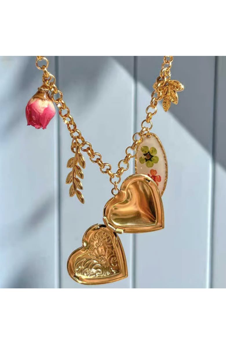 MacRae & Co. Katie Charm Necklace, Alternate, color, Gold