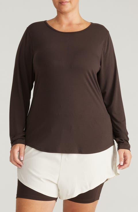 Mia Movement Long Sleeve Top (Plus)