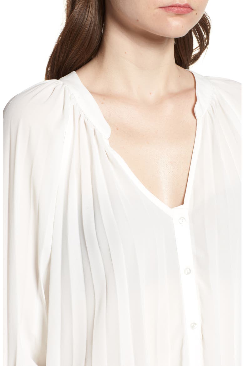 Pleated Top, Alternate, color, WHITE