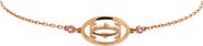 Pre-Owned Cartier Double C de Cartier Bracelet 18K Rose Gold with Pink Sapphires