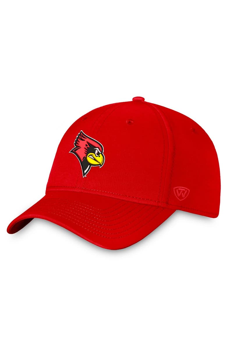 TOP OF THE WORLD Men's Top of the World Red Illinois State Redbirds Reflex Flex Hat, Main, color, 