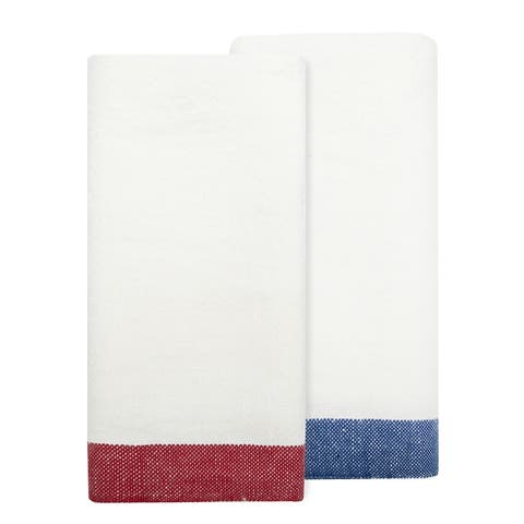 Paris White Tea Towels - Set of 2