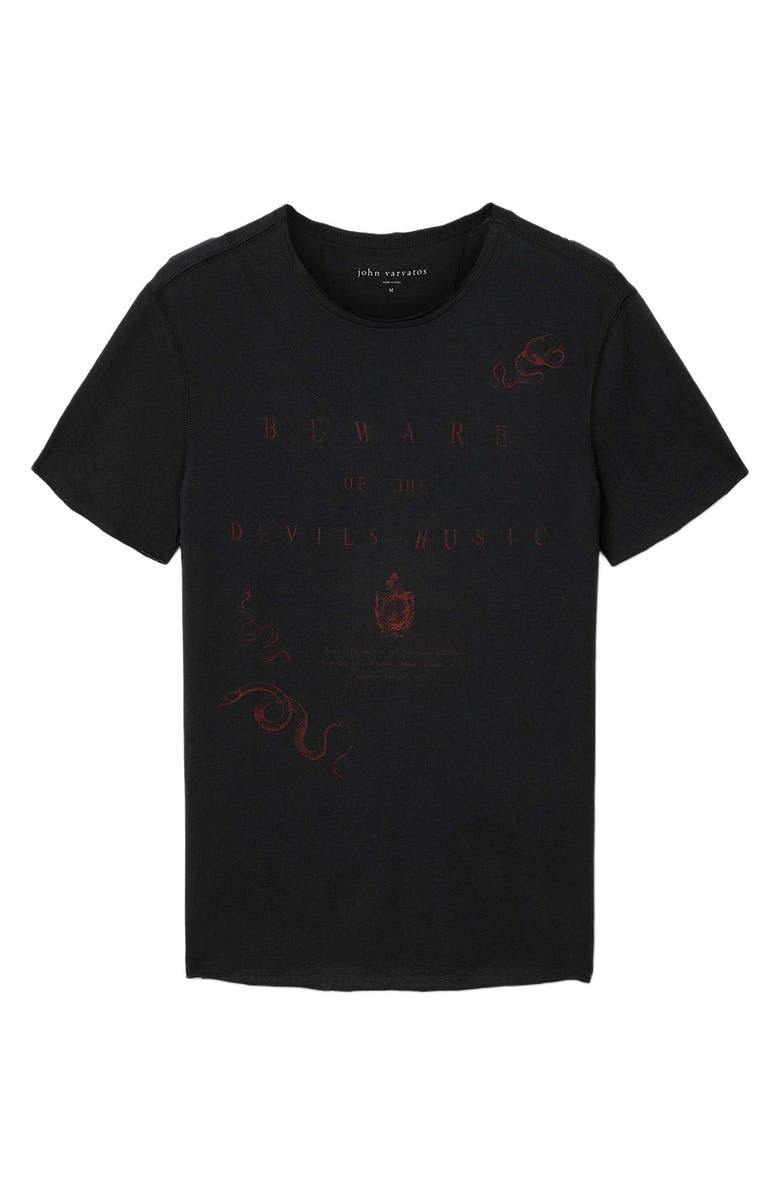John Varvatos Raw Edge Graphic T-Shirt, Alternate, color, 