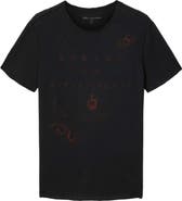 John Varvatos Raw Edge Graphic T-Shirt