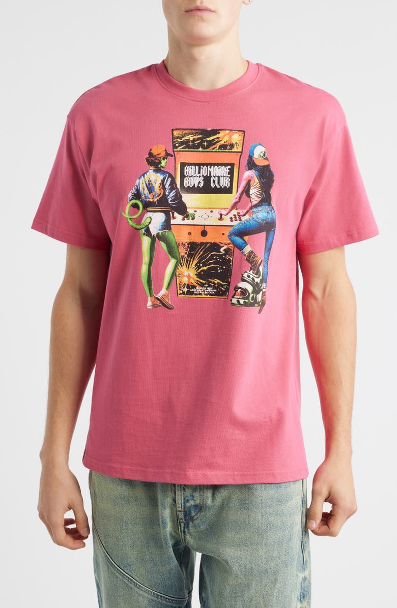 Billionaire Boys Club BB 2 Player Cotton Graphic T-Shirt, Main, color, Carmine