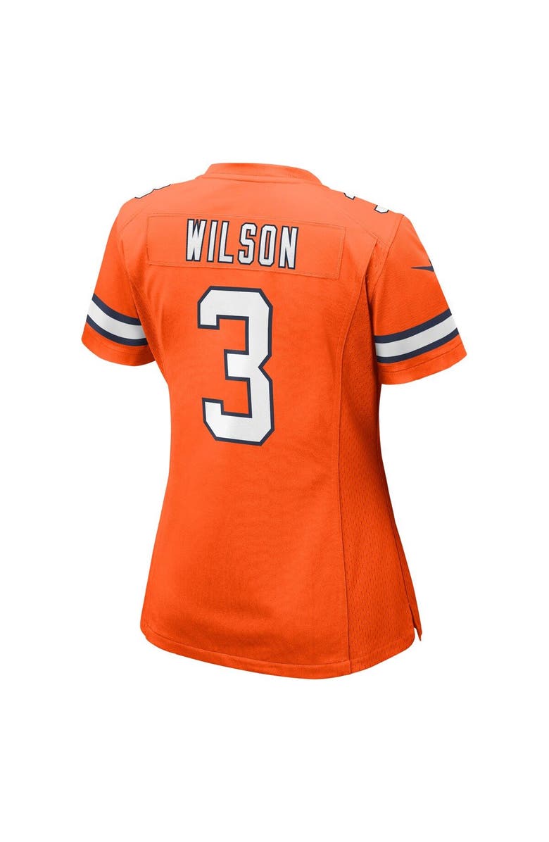 Nike Women's Nike Russell Wilson Orange Denver Broncos Player Game Jersey, Alternate, color,
