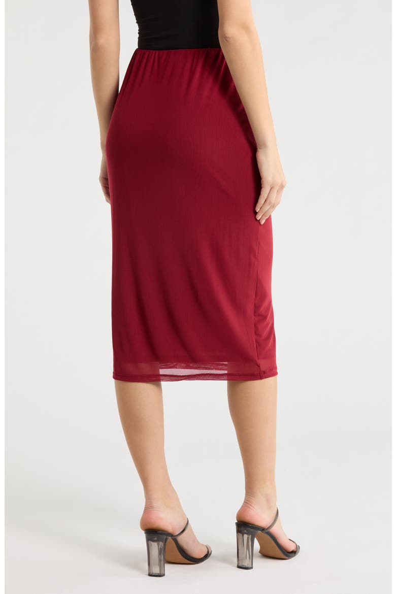 Lynch Mesh Midi Skirt, Alternate, color, BIKING RED