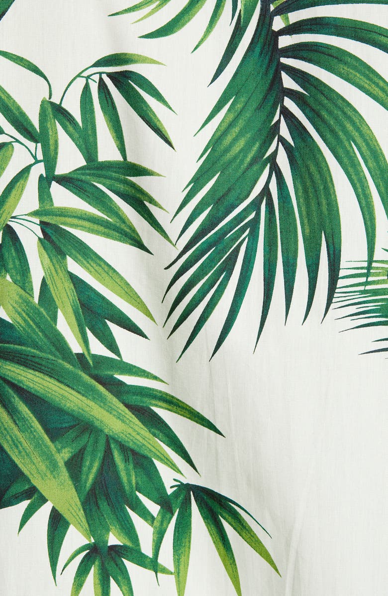 Dog Threads Havana Palms BBQ Short Sleeve Button-Down Shirt, Alternate, color,