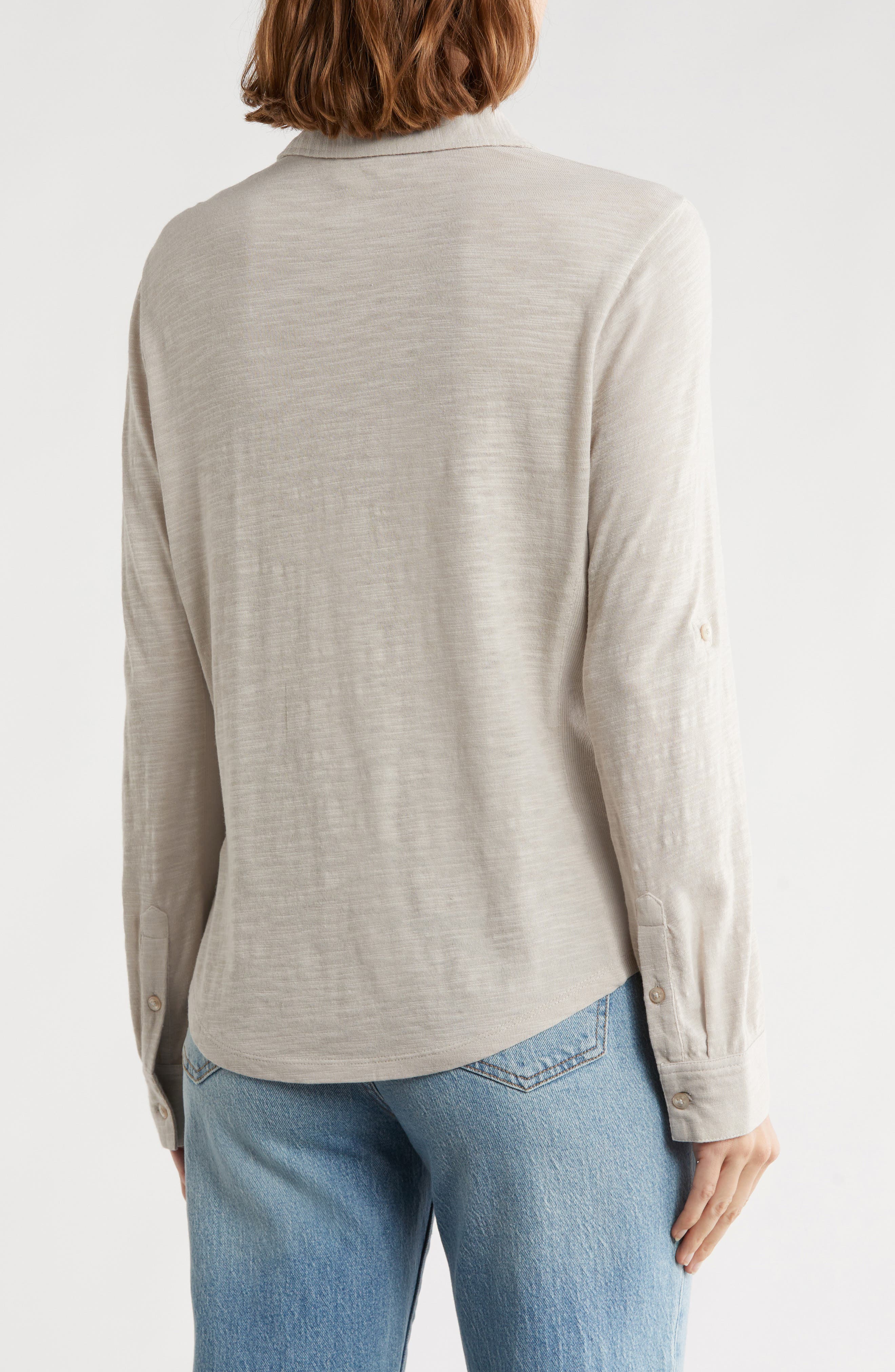 Roll Tab Knit Shirt - image 4