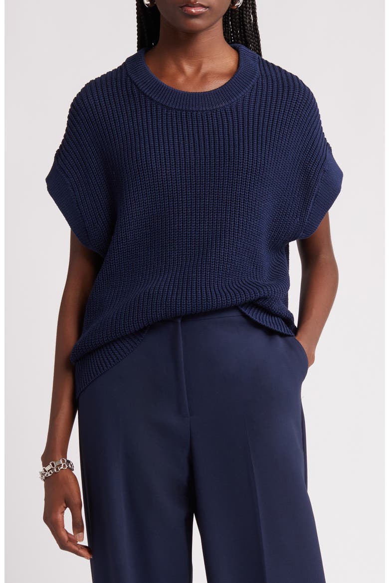 Crewneck Sweater, Main, color, NAVY BLAZER