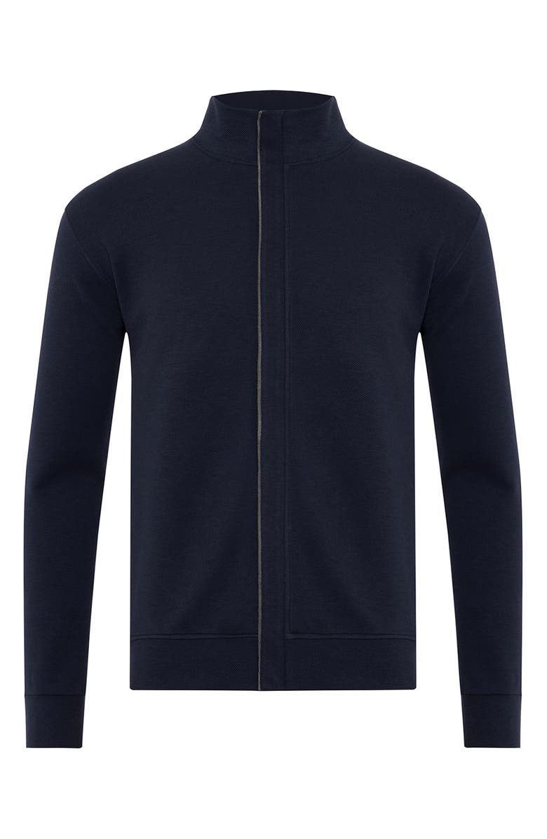 STUDIO GARNET LOS ANGELES Quarter Zip Sweater, Main, color, Indigo