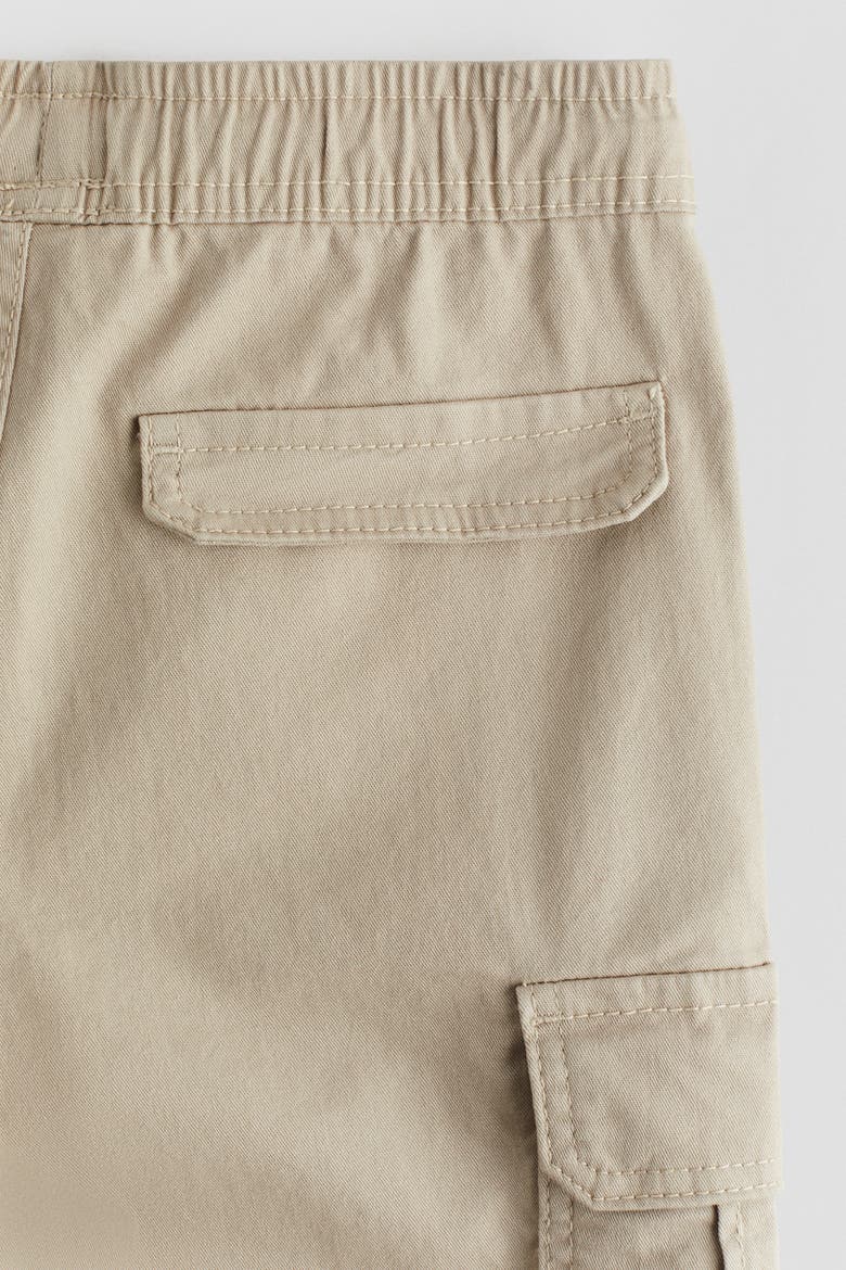 Cotton Cargo Joggers, Alternate, color, Beige