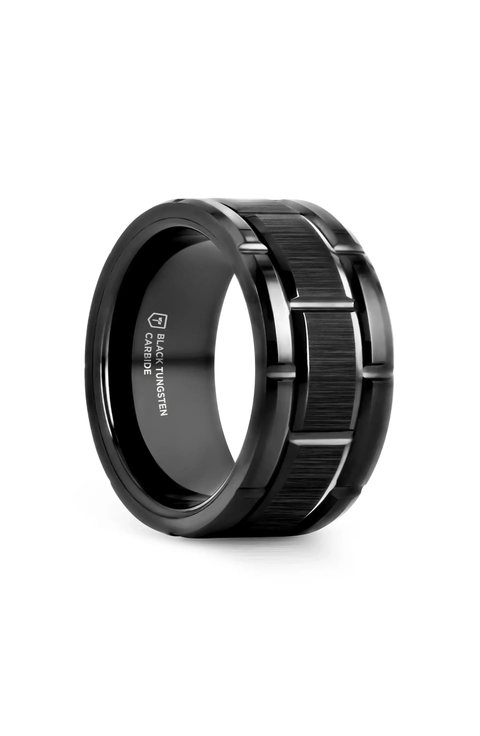 Windsor Beveled Tungsten Carbide Wedding Band
