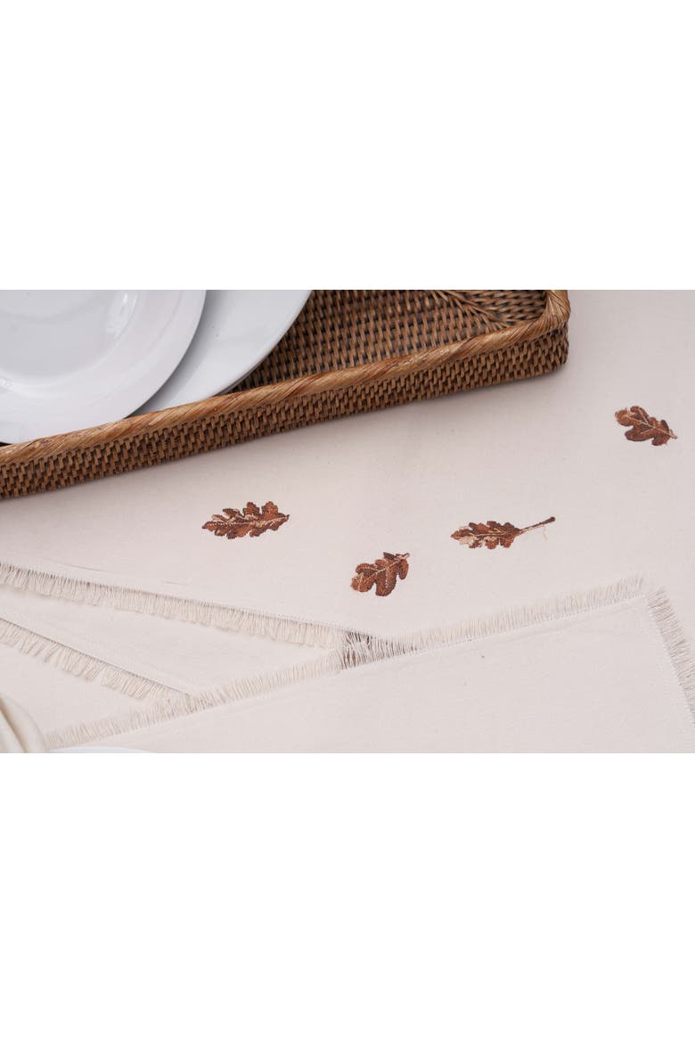 Turkey Set of 4 Cloth Napkins, Alternate, color, Beige