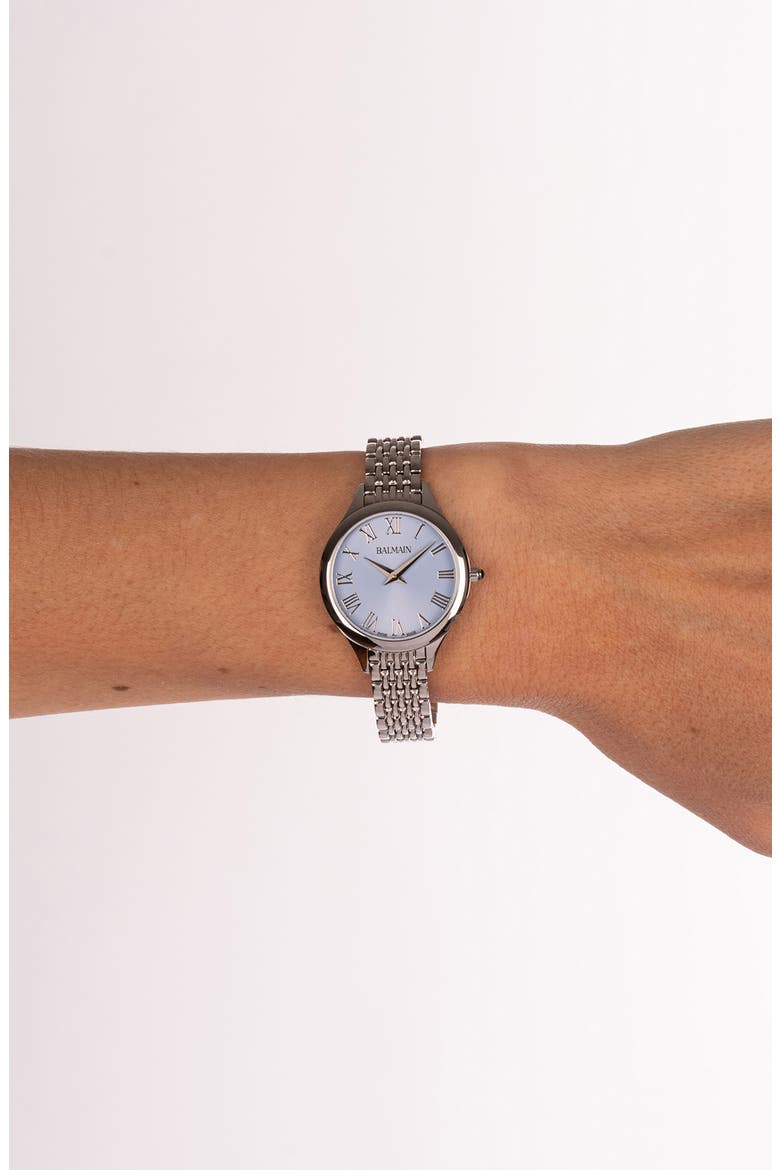 Beleganza Bracelet Watch, 32mm, Alternate, color, BLUE STAINLESS STEEL