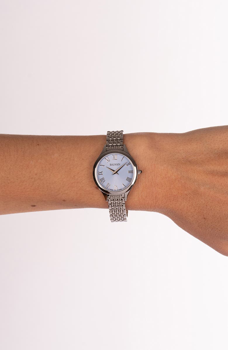 Balmain Beleganza Diamond & Mother-of-Pearl Bracelet Watch, 32mm, Alternate, color,