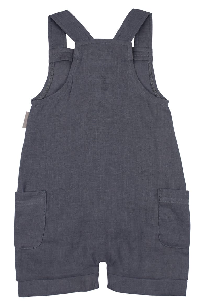 Cuff Organic Cotton Short Overalls, Alternate, color, DUSK