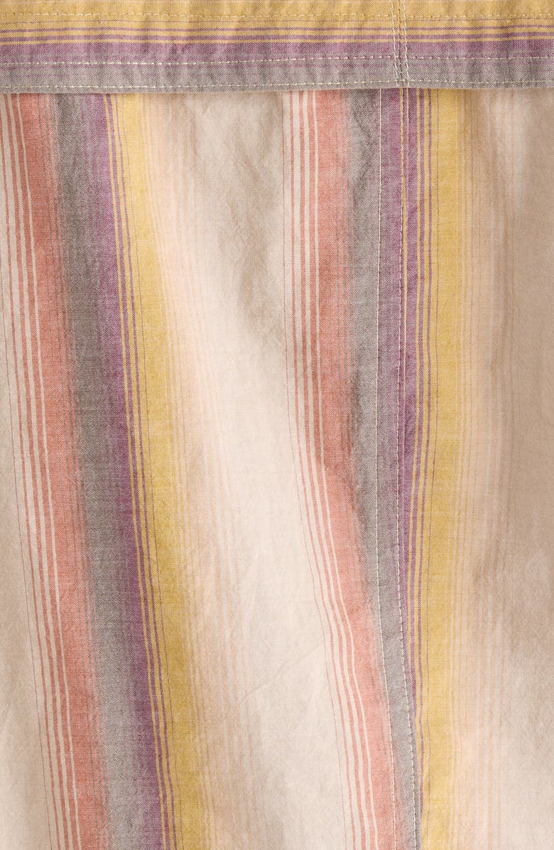 Isabel Marant Mariza Stripe Cotton Minidress, Alternate, color, Desert