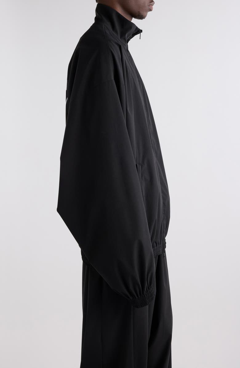 Balenciaga x Automobili Lamborghini Logo Embroidered Track Jacket, Alternate, color, 1000 Black