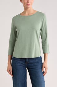 Tommy Bahama Ribbed High-Low Cotton Shirt