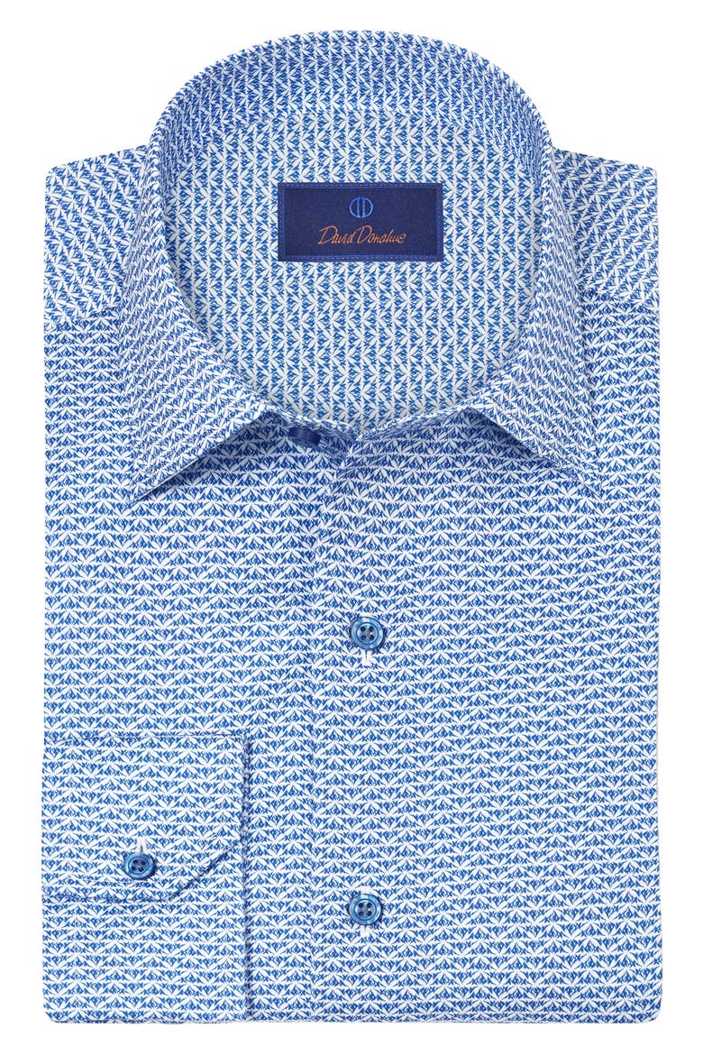 Novelty Print Classic Fit Sport Shirt, Main, color, BLUE