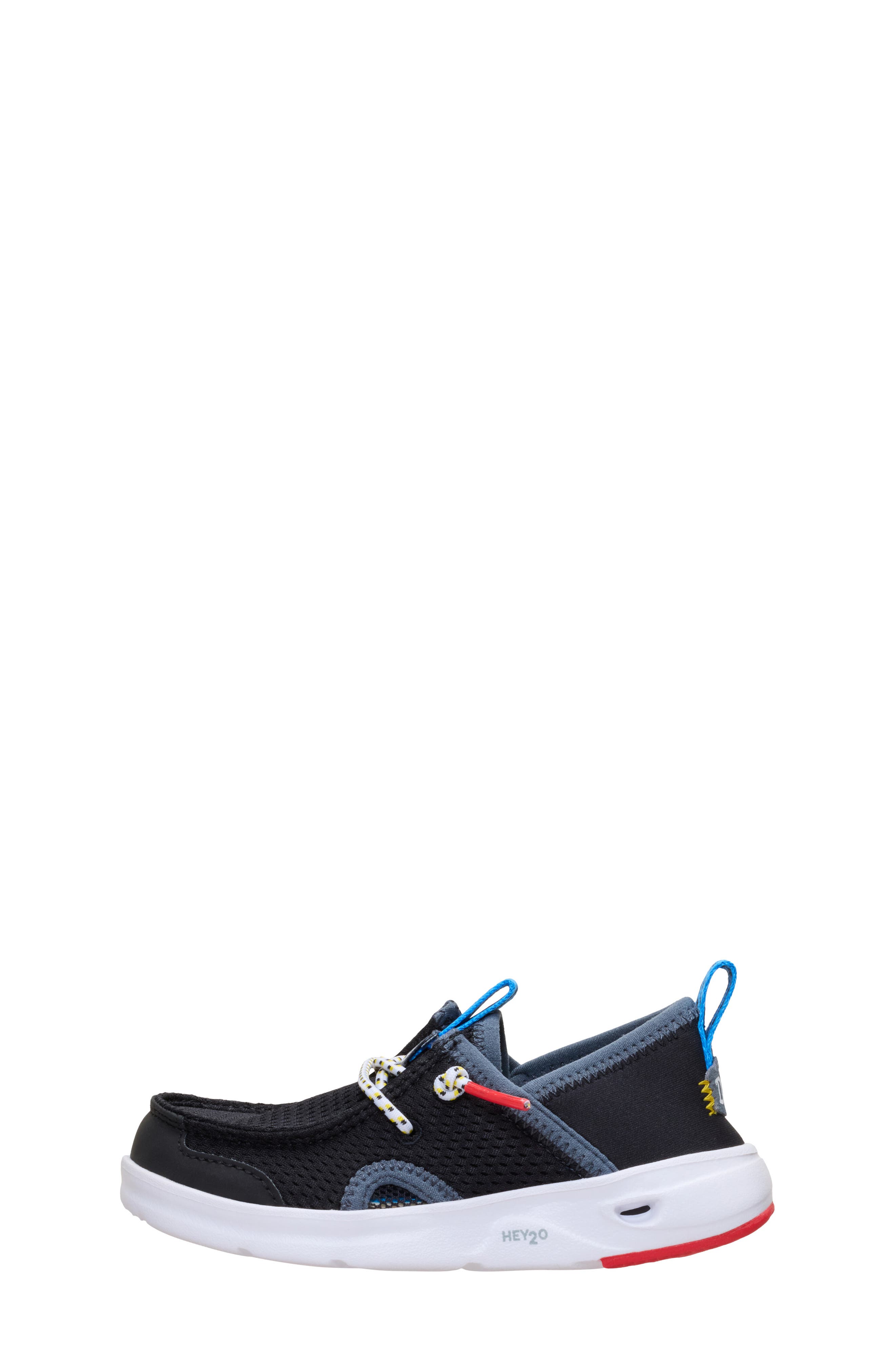 Hey Dude Kids' Wally Hey2O Wander Mesh Slip-On, Alternate, color, Black